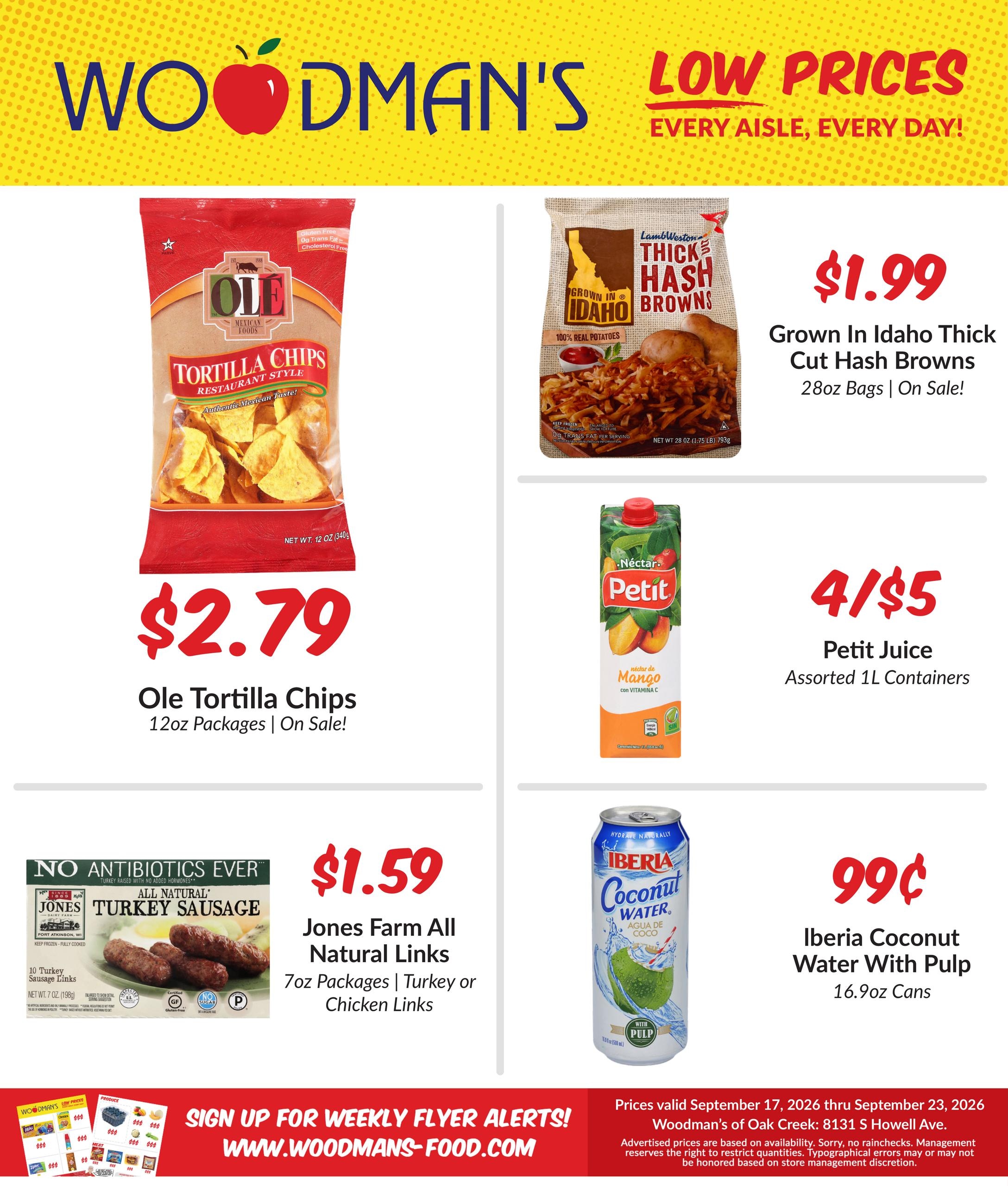 Woodman's Food Market weekly ad page 1