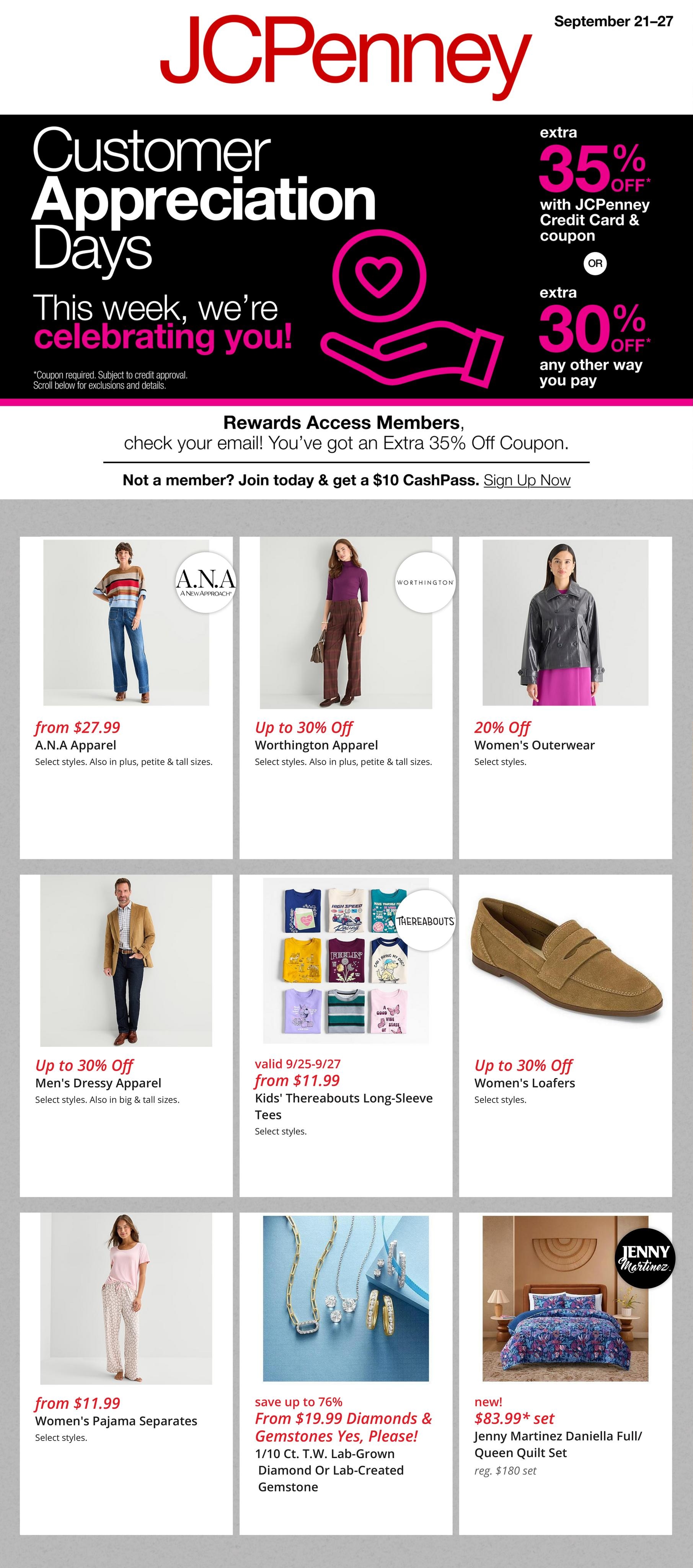 JCPenney weekly ad page 1