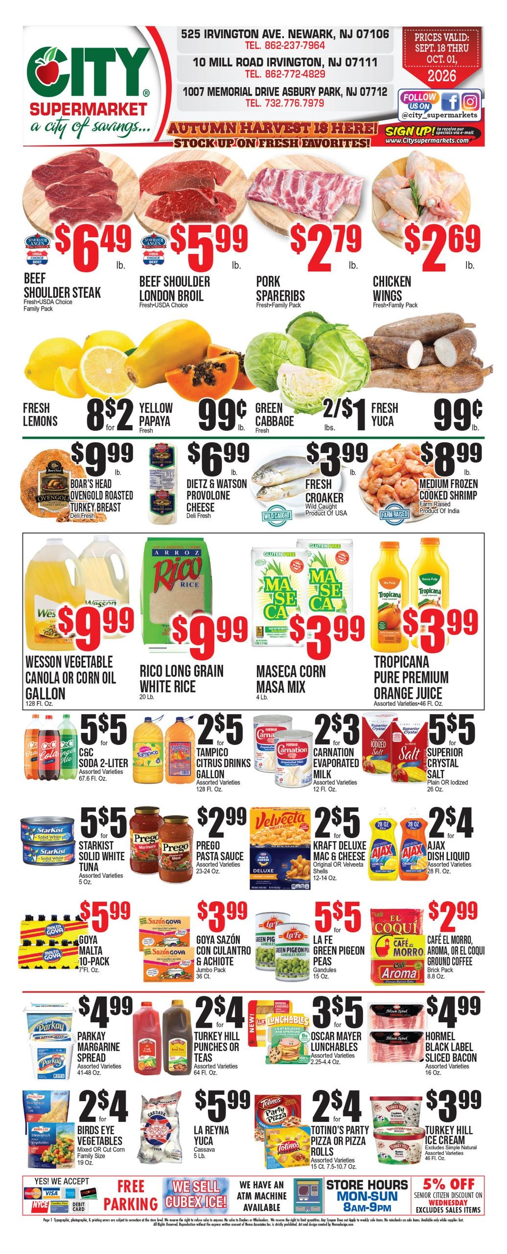 City Supermarket weekly ad page 1