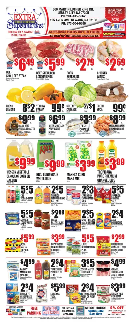 Extra Supermarket Indexed Bi-Weekly