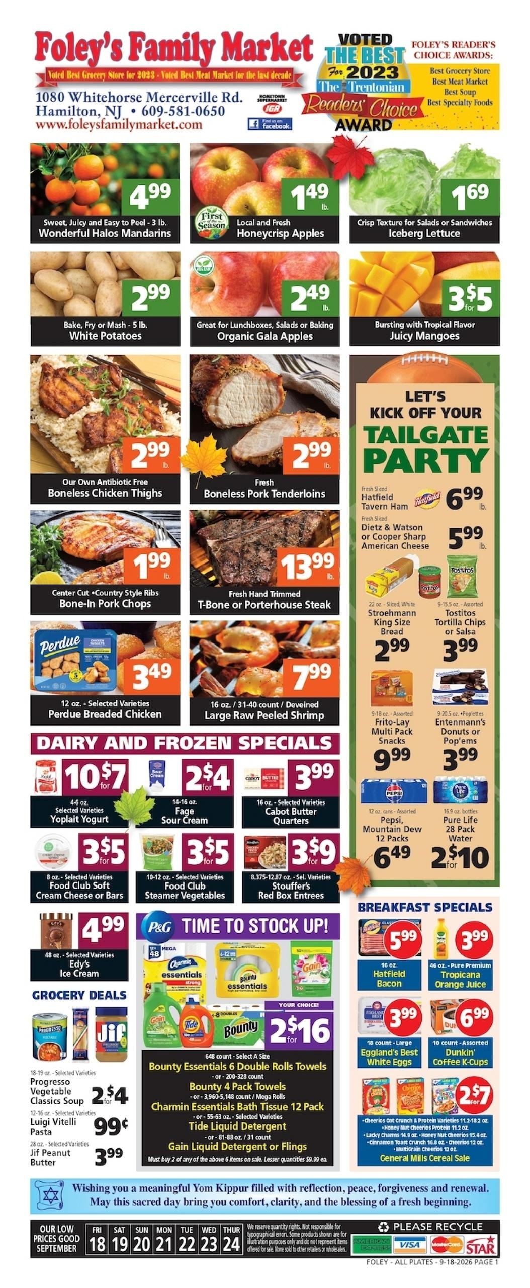Foley's Family Market IGA weekly ad page 1