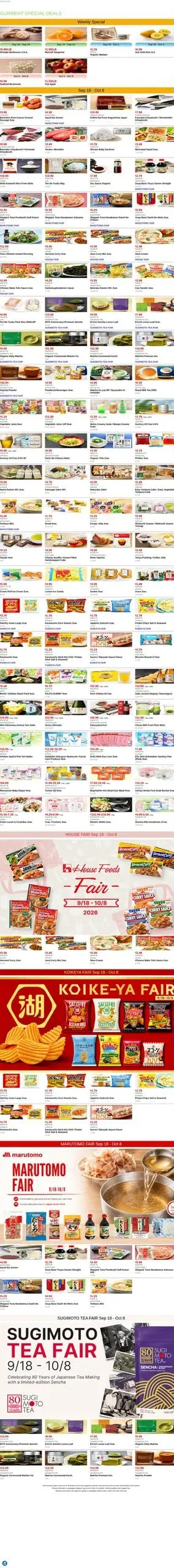 Mitsuwa Marketplace Weekly