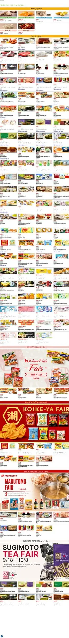 Mitsuwa Marketplace Weekly