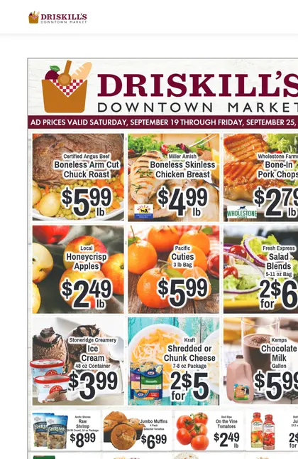 Driskill's Foods Indexed Weekly