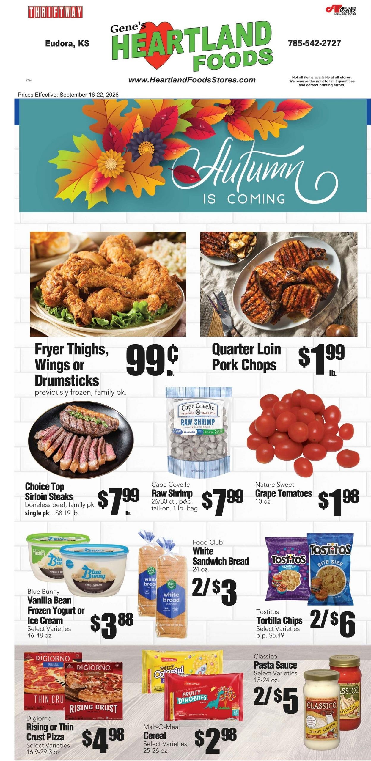 Gene's Heartland Foods USA weekly ad page 1