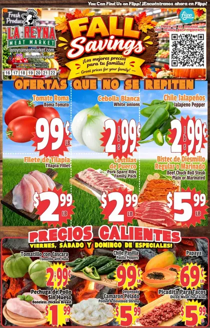 La Reyna Meat Market Indexed Weekly