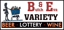 B&E Variety logo
