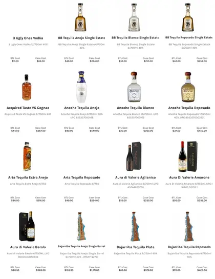 88 Spirits Corporation Spirits Product Catalog Weekly Ad