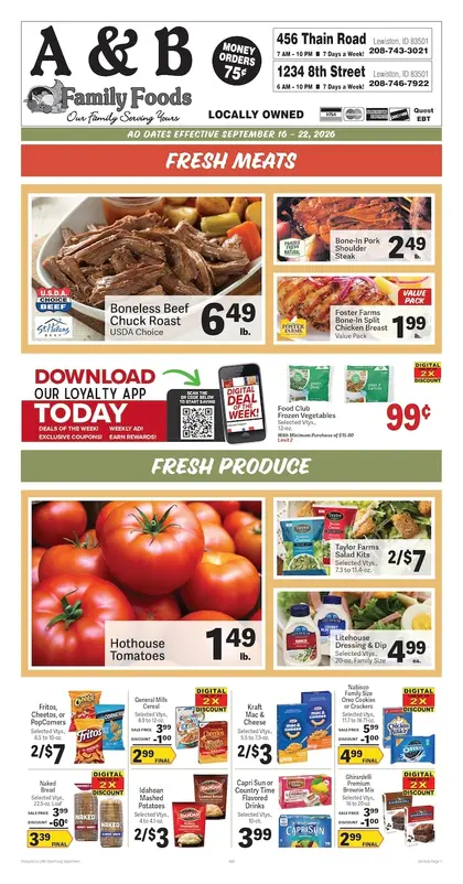 A&B Family Foods Weekly Ad
