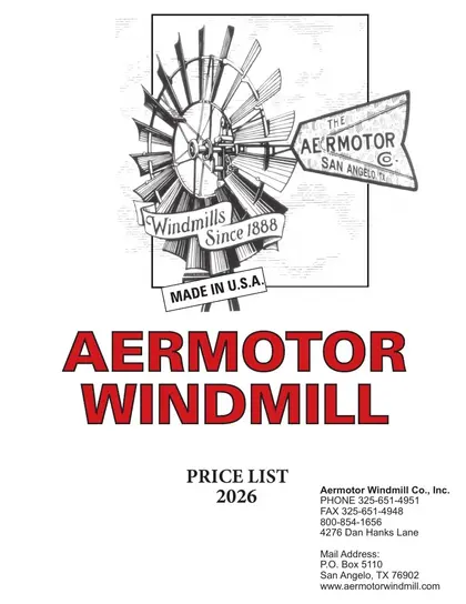 Aermotor Windmill Company Windmills Catalog Weekly Ad