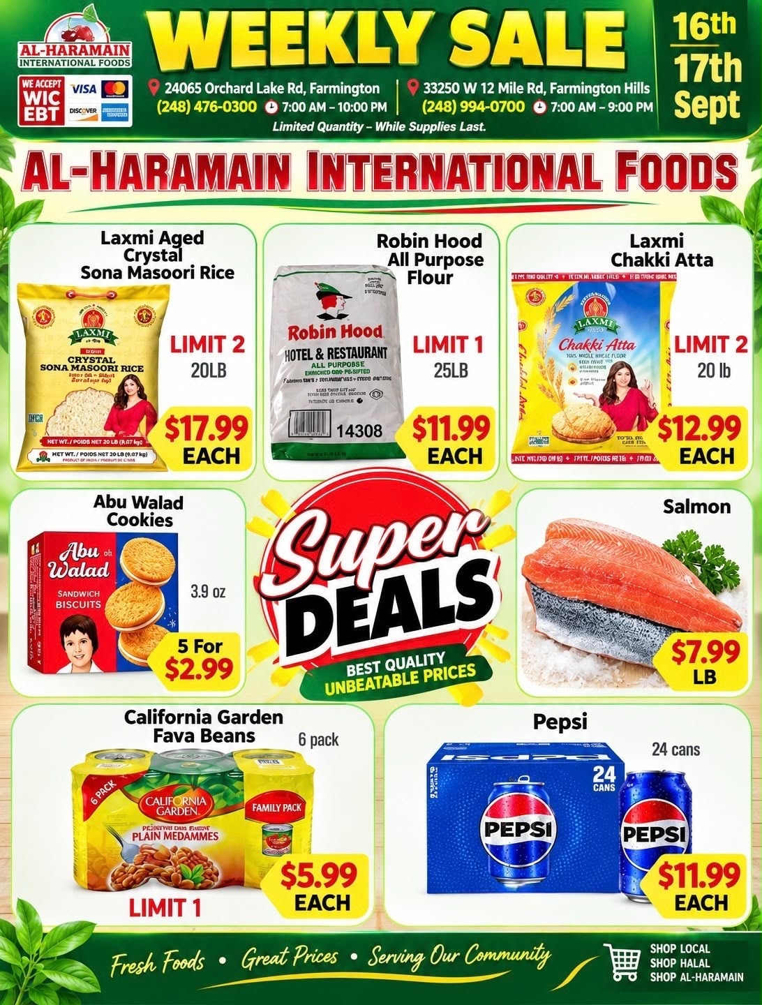 Al-Haramain International weekly ad page 1