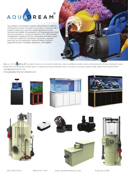 Aqua Dream USA Aquariums Catalog Weekly Ad