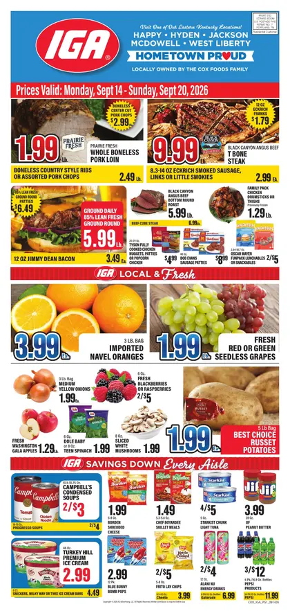 Cox Foods IGA Weekly Ad