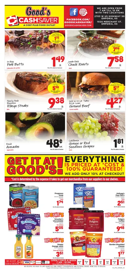 Good's Cash Saver Weekly Ad