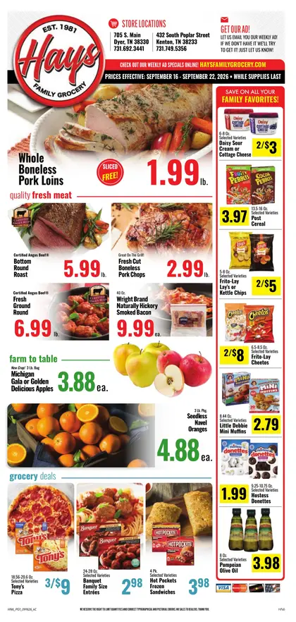 Hays Family Grocery Weekly Ad