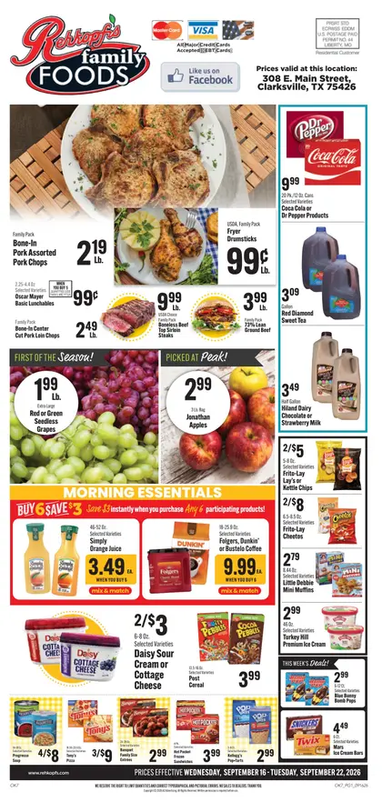 Rehkopf's Family Foods Weekly Ad