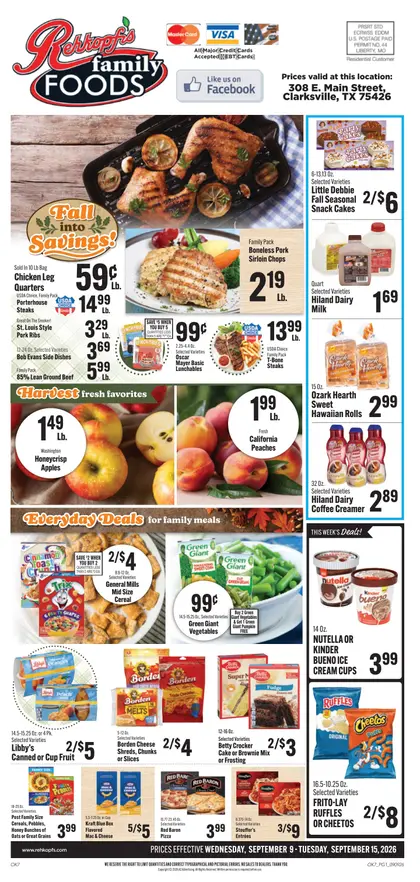 Rehkopf's Family Foods Weekly Ad