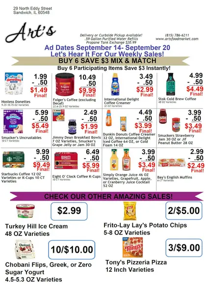 Art's Food Market Weekly Ad