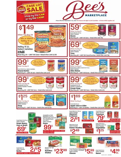 Bee's Marketplace Weekly Ad