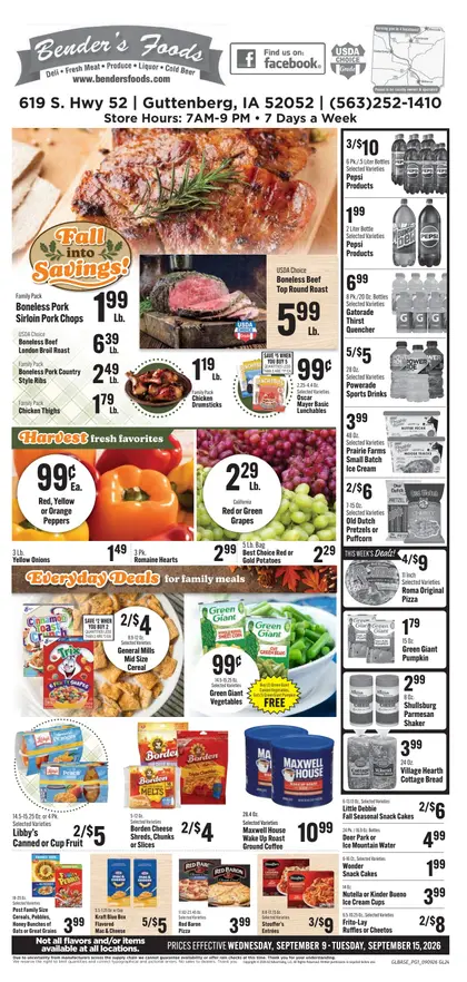 Bender's Foods Weekly Ad