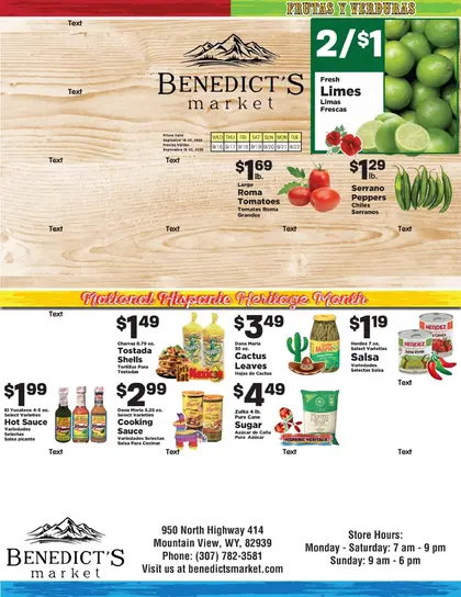 Benedict's Market Weekly Ad