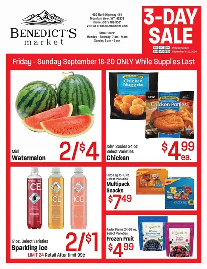 Benedict's Market Weekly Ad