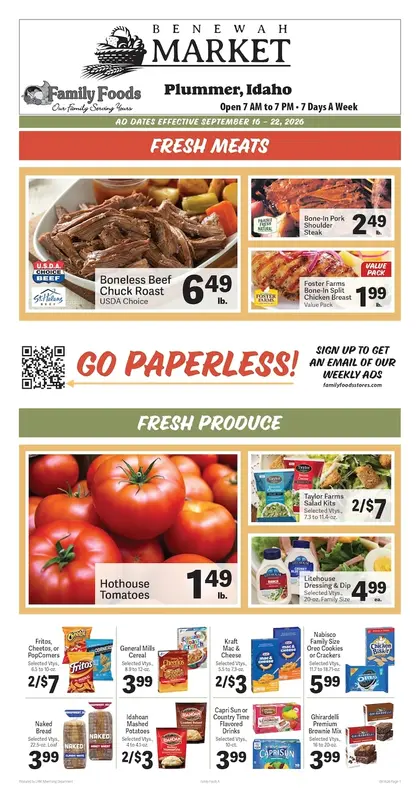 Benewah Market Weekly Ad