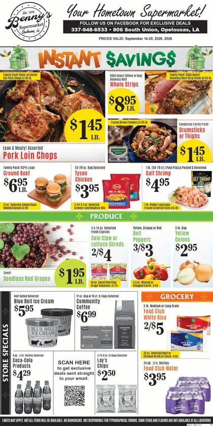 Benny's Supermarket Weekly Ad