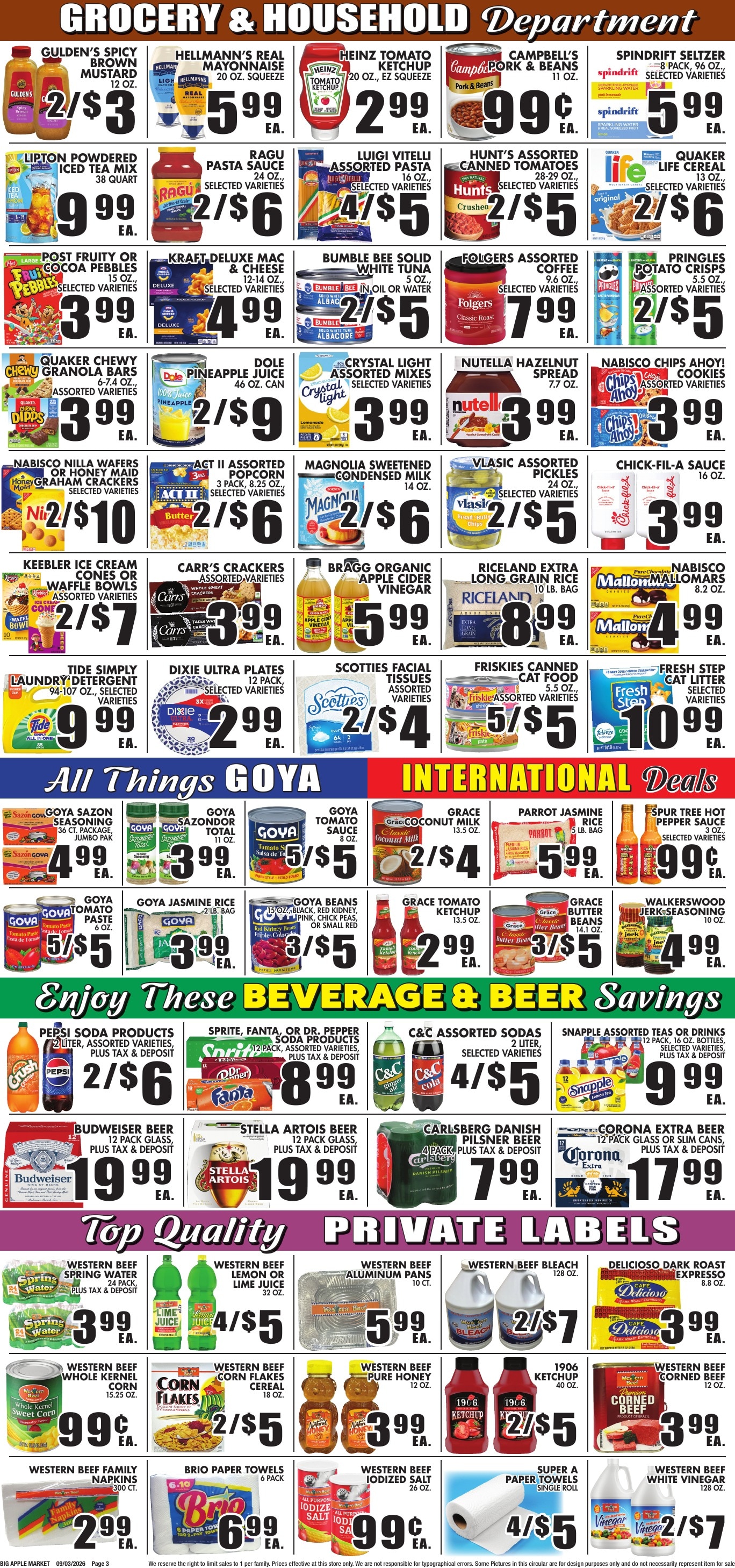 Big Apple Meat Market weekly ad page 3