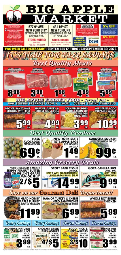 Big Apple Meat Market Weekly Ad