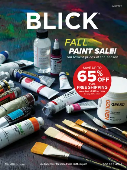 BLICK Art Materials Materials for Artists Sale Flyer Weekly Ad