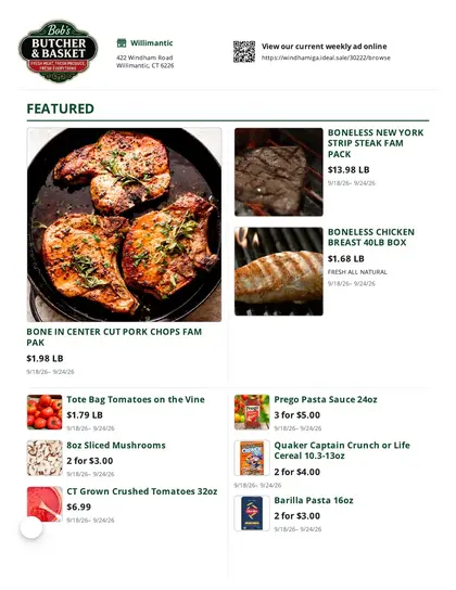 Bob's Butcher & Basket Weekly Ad