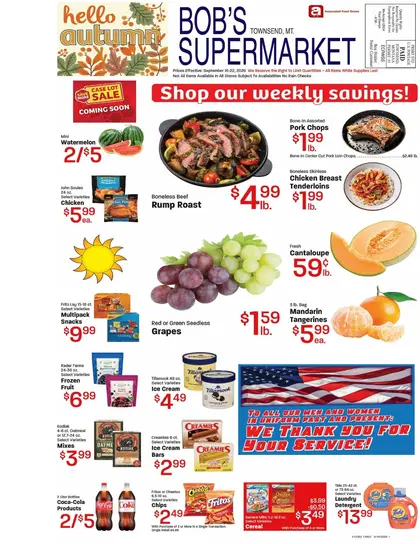 Bob's Supermarket Weekly Ad