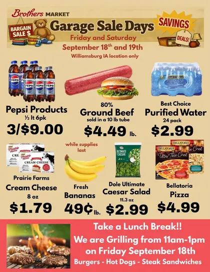 Brothers Market Garage Sale Days Weekly Ad