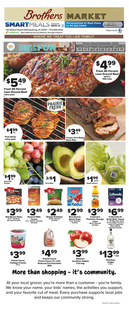 Brothers Market Weekly Ad