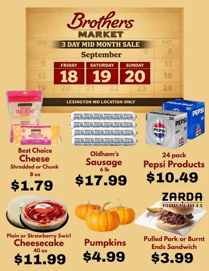 Brothers Market 3 Day Sale Weekly Ad