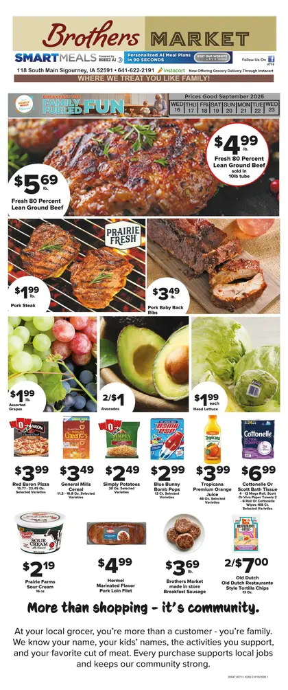Brothers Market Weekly Ad
