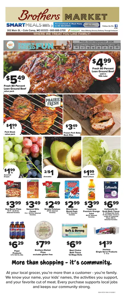Brothers Market Weekly Ad