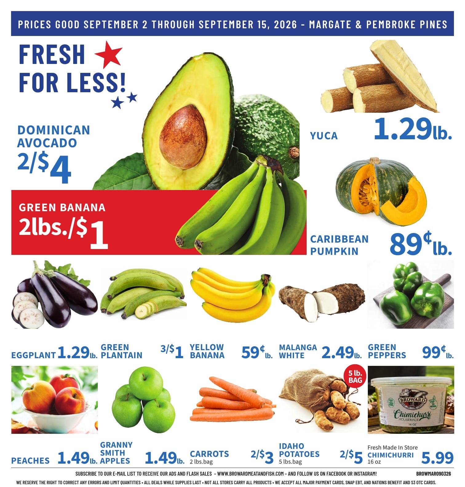 Broward Meat and Fish weekly ad page 4