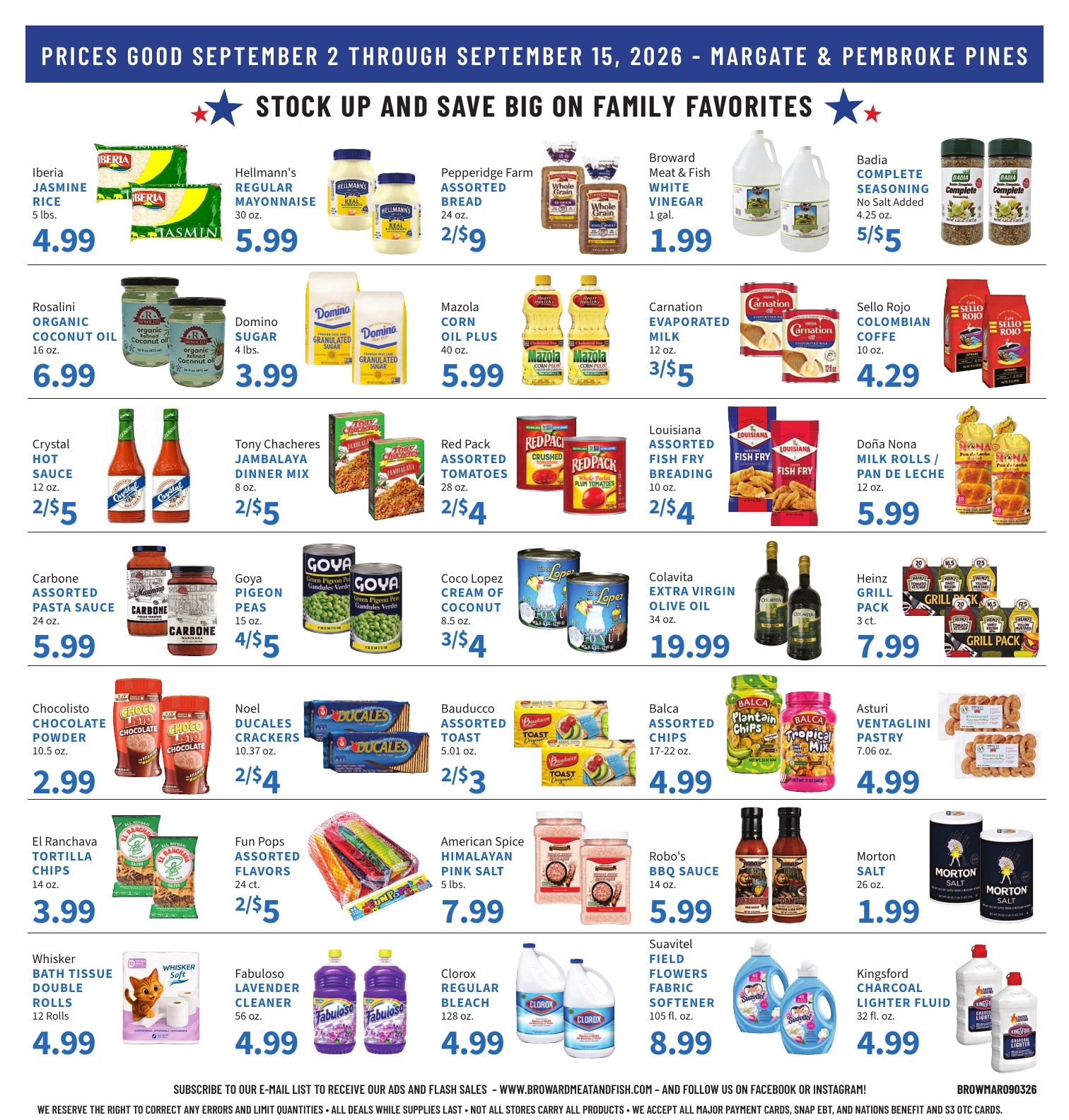 Broward Meat and Fish weekly ad page 6