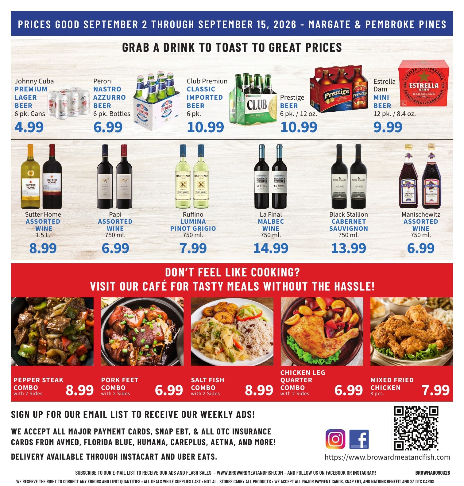 Broward Meat and Fish weekly ad page 8