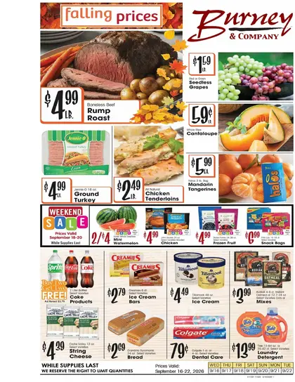 Burney's Weekly Ad