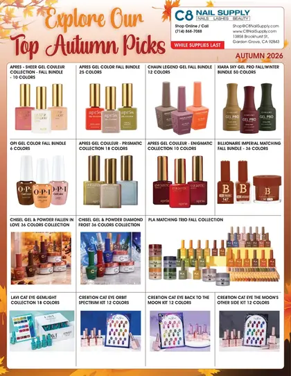 C8 Nail Supply Fall Catalog Weekly Ad