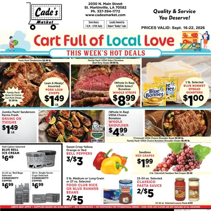 Cade's Market Weekly Ad