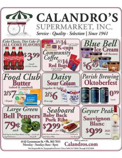 Calandro's Supermarket Weekly Ad