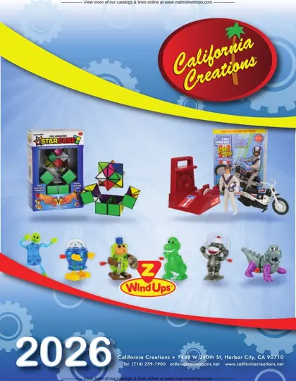 California Creations Wind-Up Toys Catalog Weekly Ad