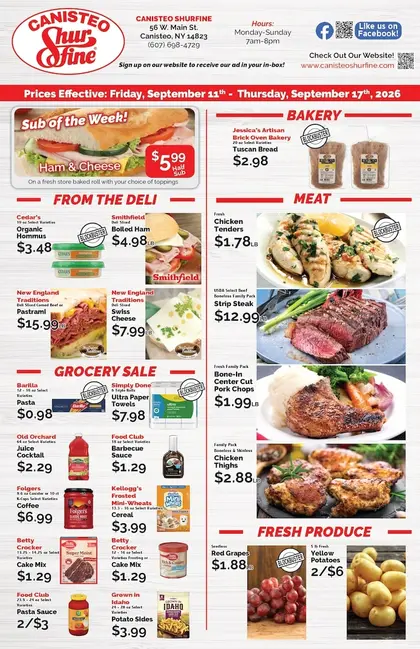 Canisteo Shurfine Weekly Ad