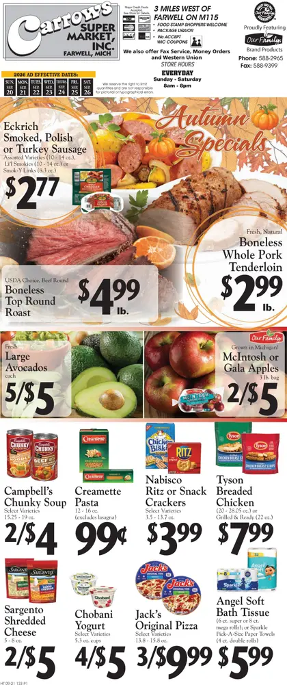 Carrow's Supermarket Weekly Ad