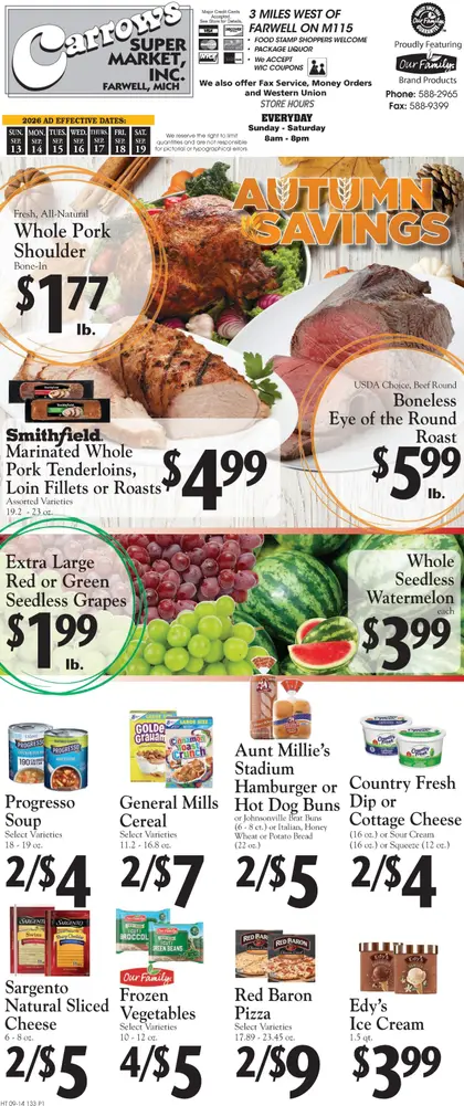Carrow's Supermarket Weekly Ad