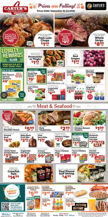 Carter's Supermarket Weekly Ad
